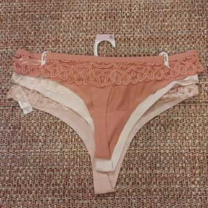Tranquil‎ & True Lace Back Panties 3 Pairs New With Tags